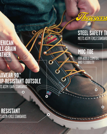 Thorogood Women’s American Heritage – 6″ Trail Crazy Horse Safety Toe