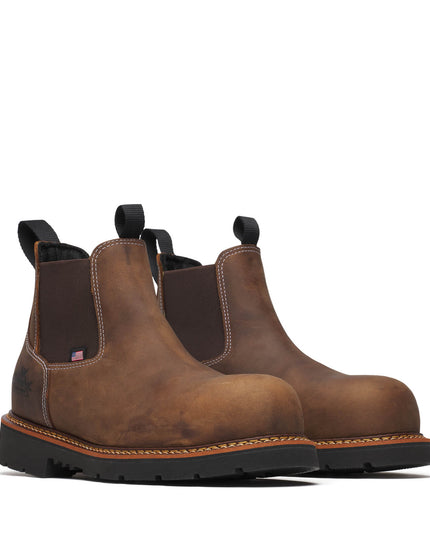 Thorogood Men's American Legacy – Chelsea Crazy Horse Nano Round Toe BLK 90