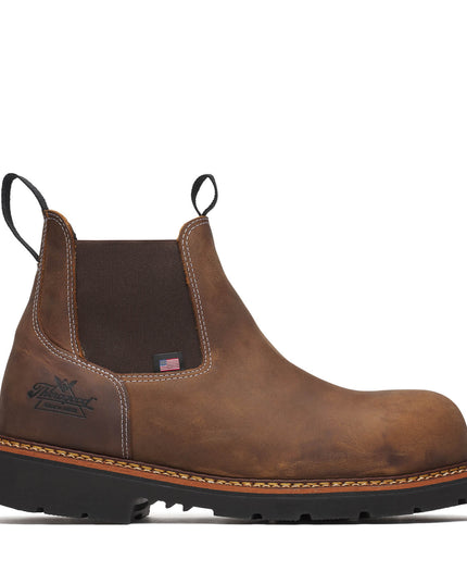Thorogood Men's American Legacy – Chelsea Crazy Horse Nano Round Toe BLK 90