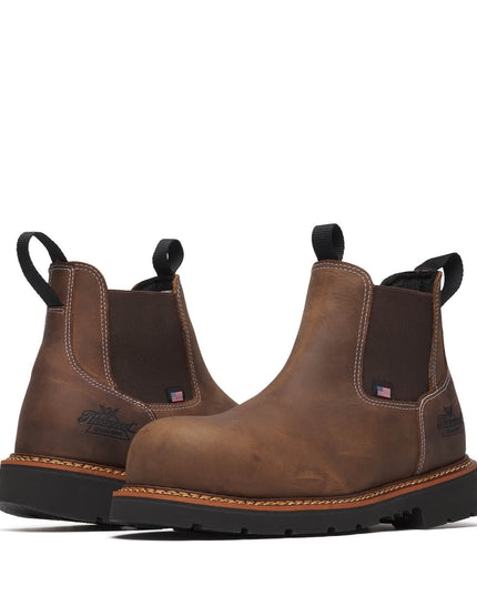 Thorogood Men's American Legacy – Chelsea Crazy Horse Nano Round Toe BLK 90