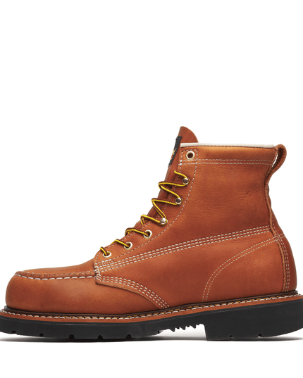 Thorogood Men's American Heritage – 6″ Tobacco Steel Moc Toe BLK 90