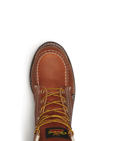 Thorogood Men's American Heritage – 6″ Tobacco Steel Moc Toe BLK 90