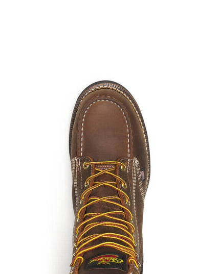 Thorogood Men's American Heritage – 8″ Trail Crazy Horse Black Heel Safety Toe – Moc Toe