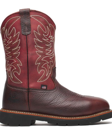 Thorogood Men's Western Work – Waterproof Chili/Crimson – 11″ Safety Toe