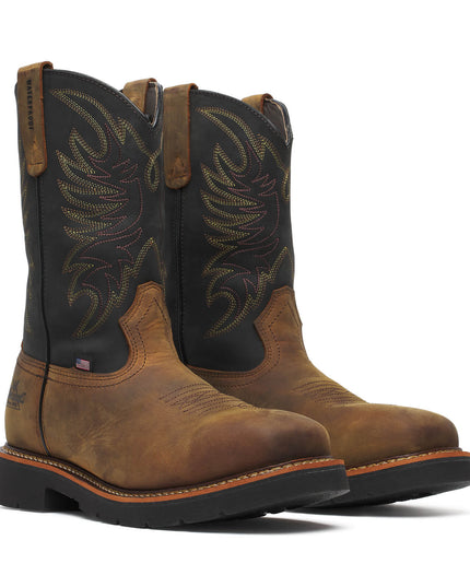 Thorogood Men's Square Toe Wellington – Waterproof – 11″ Safety Toe