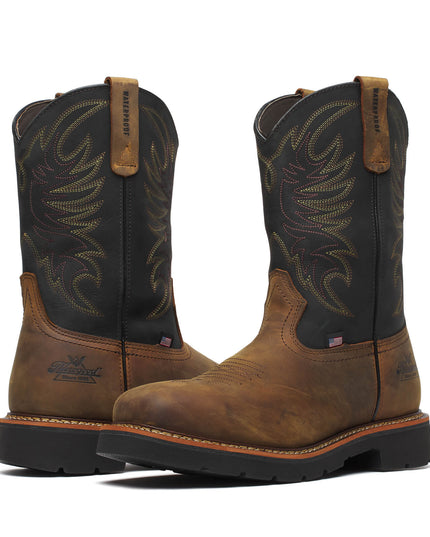 Thorogood Men's Square Toe Wellington – Waterproof – 11″ Safety Toe