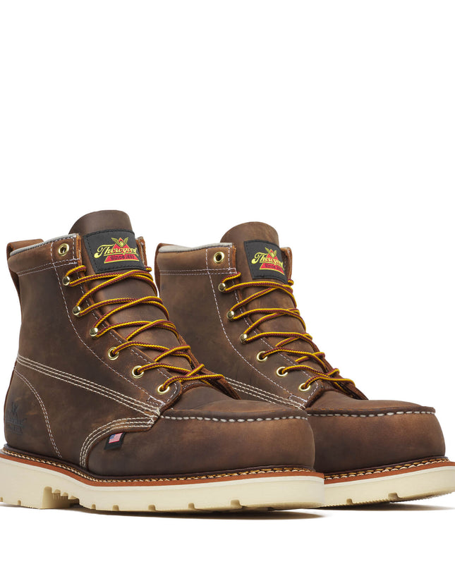 Thorogood Men's American Heritage – 6″ Trail Crazy Horse Safety Toe – Moc Toe MAXWear 90™