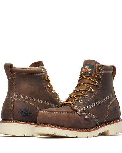 Thorogood Men's American Heritage – 6″ Trail Crazy Horse Safety Toe – Moc Toe MAXWear 90™