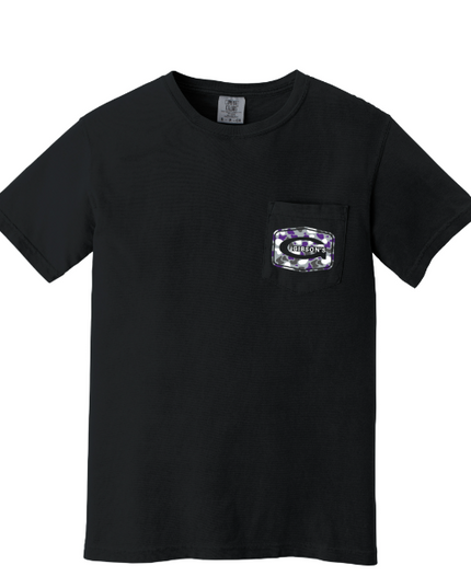 Gibson's Logo T-Shirt - Black - Purple Duck Camo