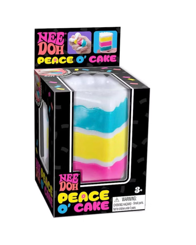 Schylling NeeDoh Peace O Cake Squishy Fidget Toy