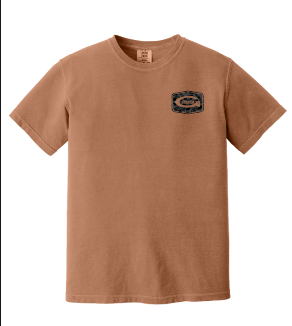 Gibson's Logo T-Shirt - Yam - Duck Camo
