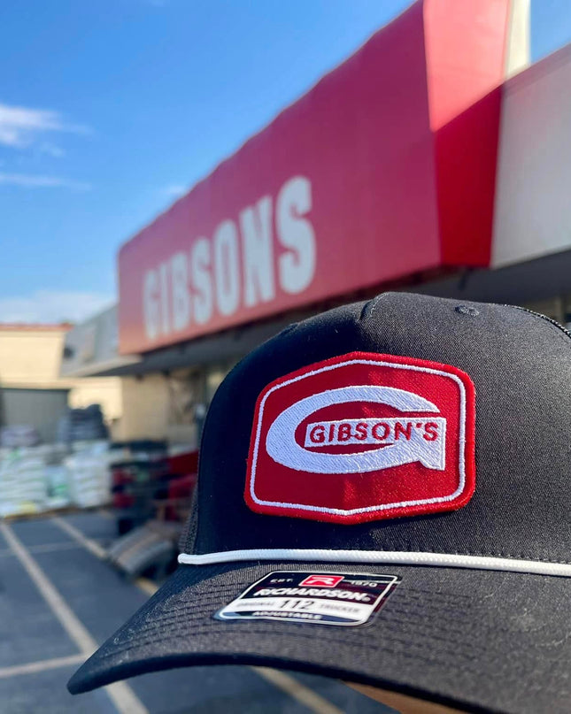 Gibson's Patch Hat - Black w/ Rope