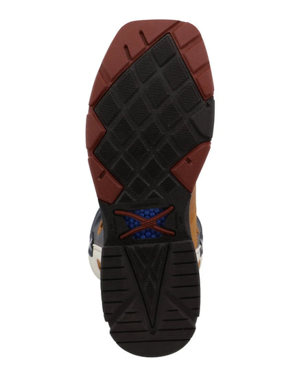 Men's 12" Western Work Boot - Light Brown & Texas Flag