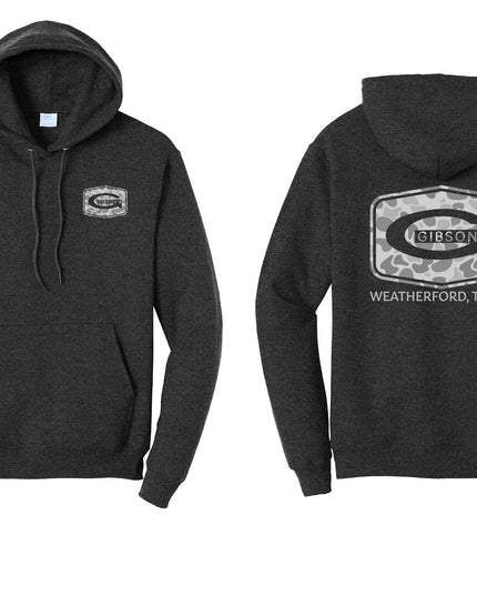 Gibsons Logo Hoodie - Black Heather
