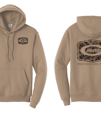 Gibson's Logo Hoodie - Sand - Duck Camo
