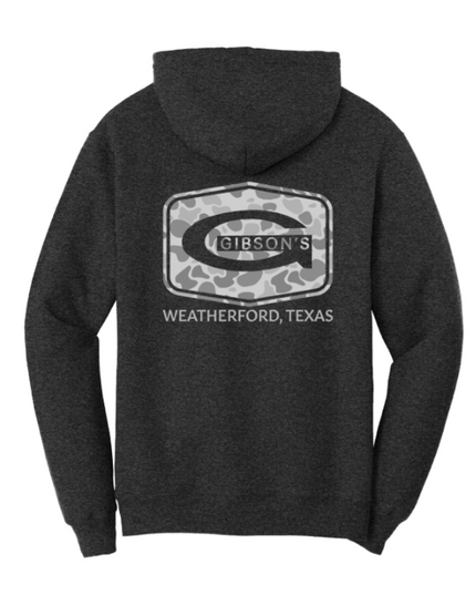 Gibsons Logo Hoodie - Black Heather