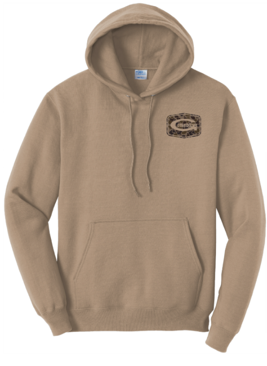 Gibson's Logo Hoodie - Sand - Duck Camo