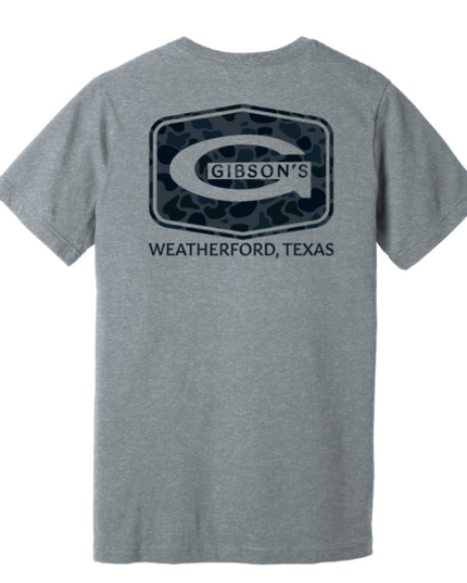 Gibson's Logo T-Shirt - Athletic Heather - Duck Camo