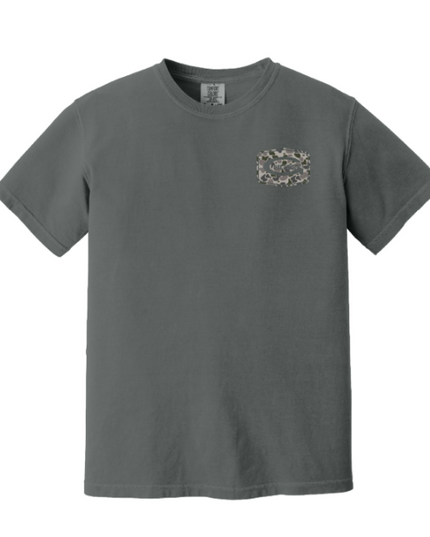 Gibson's Logo T-Shirt - Pepper - Duck Camo Logo