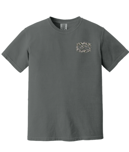 Gibson's Logo T-Shirt - Pepper - Duck Camo Logo