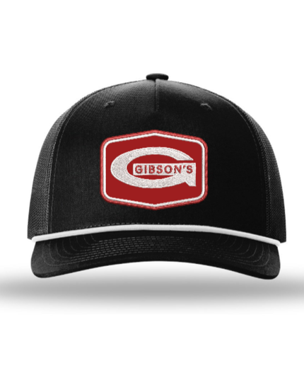 Gibson's Patch Hat - Black w/ Rope