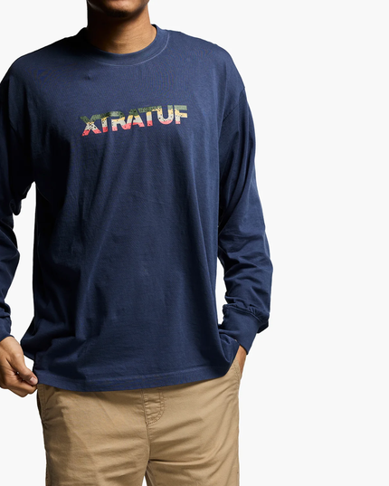Men's Long Sleeve Trout Navy XTRATUF Shirt