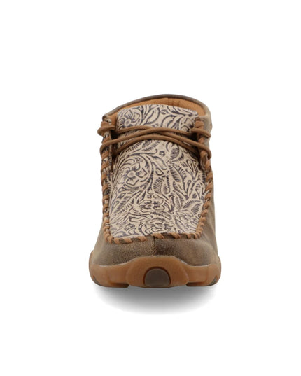 Women's Chukka Driving Moc - Bomber & Nude Print
